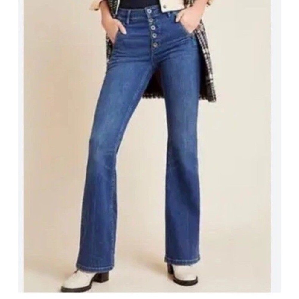 Anthropologie Pilcro & The Letterpress High Rise Trouser Bootcut size 30 (10) - Picture 5 of 6